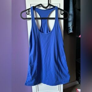 Lululemon blue racer back tank top